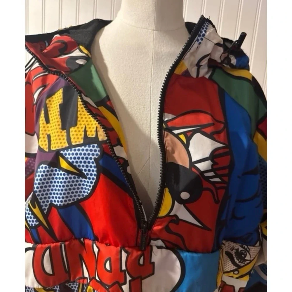Reason hoodie windbreaker Lichtenstein style‎ comic Money Calls jacket - Picture 2 of 11